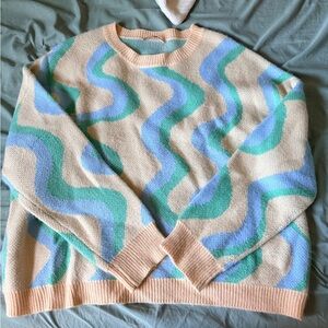 Boutique Wavy Pattern Sweater